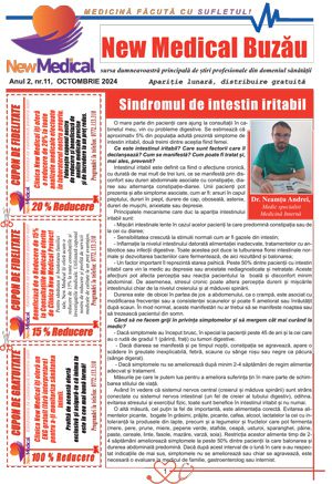 Coperta Ziar New Medical Nr. 11 - Octombrie 2024