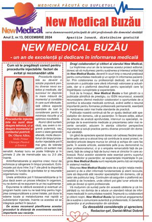 Coperta Ziar New Medical Nr. 13 - Decembrie 2024