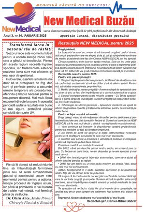 Coperta Ziar New Medical Nr. 14 - Ianuarie 2025