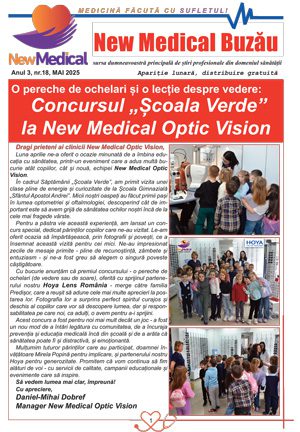 Coperta Ziar New Medical Nr. 18 - Mai 2025