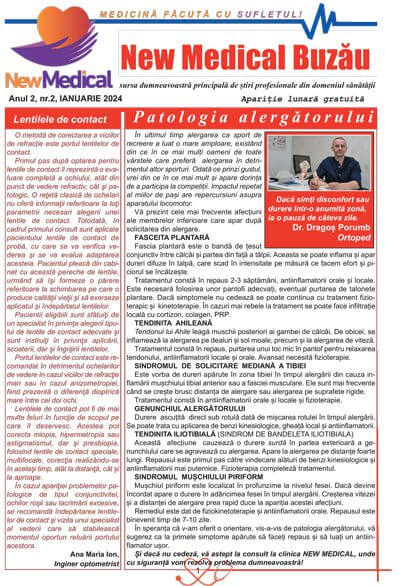 Coperta Ziar New Medical Nr. 2 - Ianuarie 2024