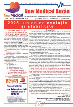 Coperta Ziar New Medical Nr. 25 - Decembrie 2025