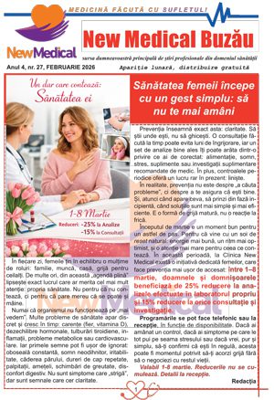 Coperta Ziar New Medical Nr. 27 - Februarie 2026