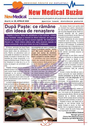 Coperta Ziar New Medical Nr. 29 - Aprilie 2026