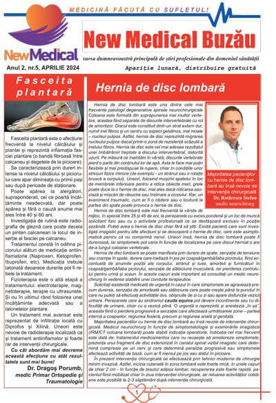 Coperta Ziar New Medical Nr. 5 - Aprilie 2024