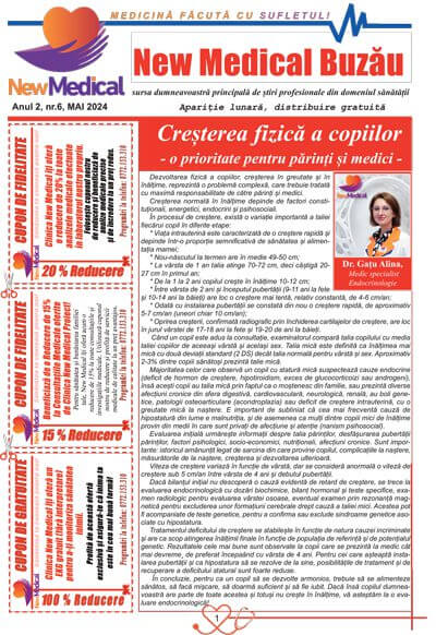 Coperta Ziar New Medical Nr. 6 - Mai 2024